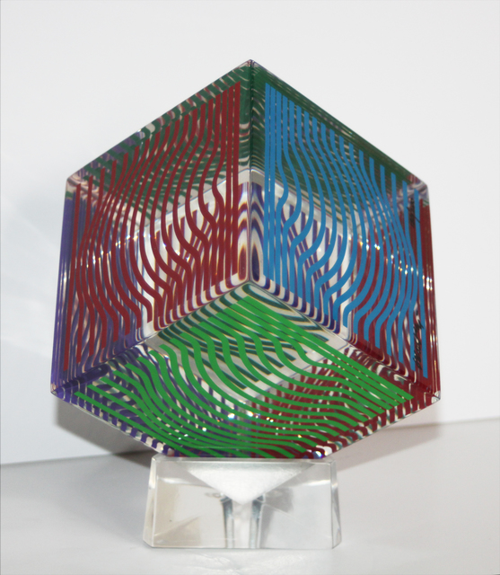 Victor Vasarely, ‘Moire-Wave Cube’, 1989, EastCoastArt