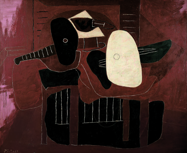 Pablo Picasso, ‘Instruments de musique sur une table (Musical Instruments on a Table)’, 1926, Painting, Oil on canvas, Fondation Beyeler