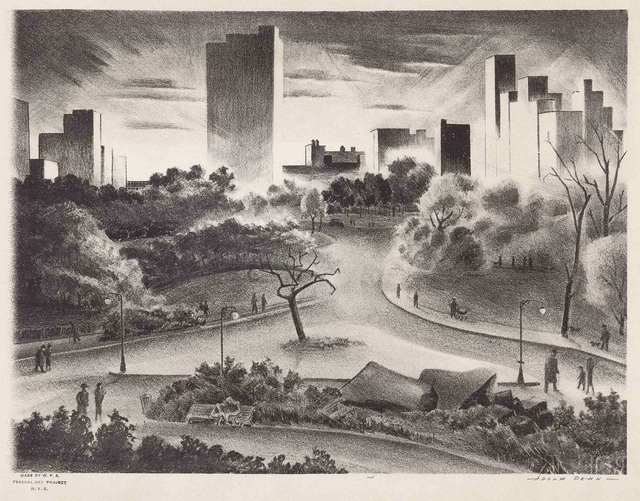 Adolf Arthur Dehn, ‘Afternoon In Central Park (Lumsdaine/O'Sullivan 303)’, circa 1937, Doyle
