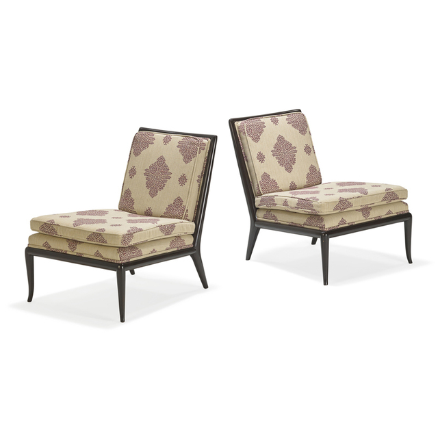 T.H. Robsjohn-Gibbings, ‘Pair of lounge chairs, Grand Rapids, MI’, 1960s, Rago/Wright