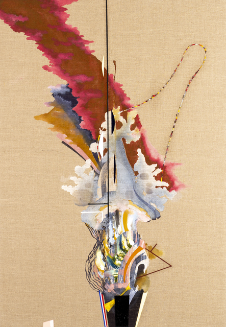Luke Whitlatch, ‘Snout Down in Ashy Ground’, 2020, Painting, Dye, acrylic and oil on linen, Tracey Morgan Gallery