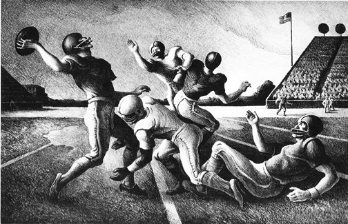 Thomas Hart Benton, ‘Forward Pass’, 1972, Kiechel Fine Art