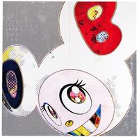 Takashi Murakami - DOB IN PURE WHITE ROBE (NAVY & VERMILION); AND DOB IN PURE WHITE ROBE (PINK & BLUE)
