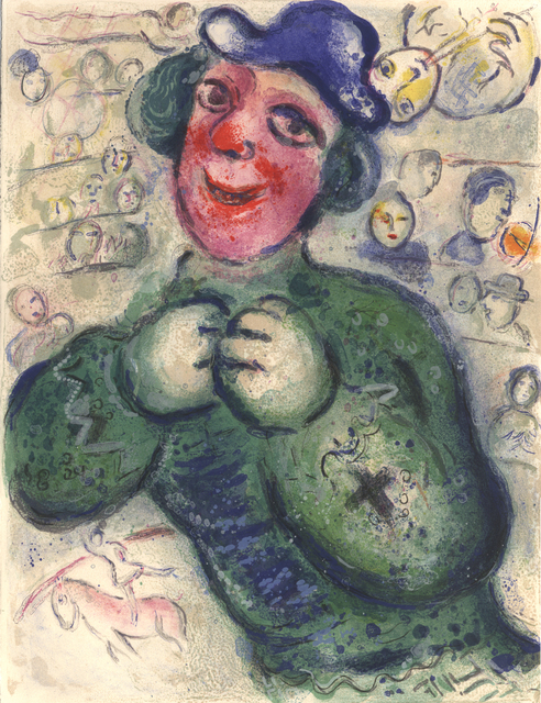 Marc Chagall, ‘The green Clown’, 1967, Galerie Fetzer
