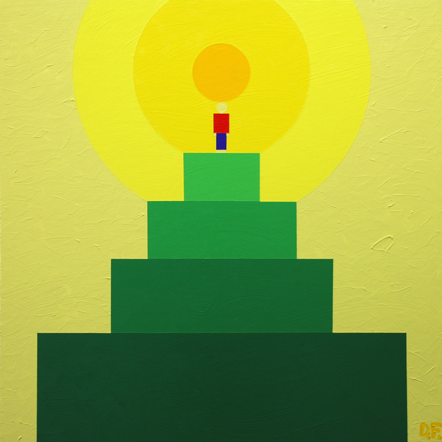 Damon Freed, ‘On a Grand Mountaintop’, 2019, Painting, Acrylic on canvas, Bruno David Gallery