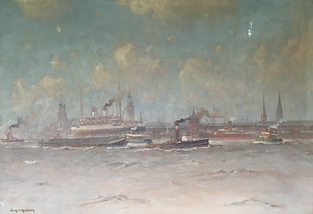 Carl Friedrich Winkler-Hagedorn, ‘Hamburger Hafen’, ca. 1930, Galerie AM PARK