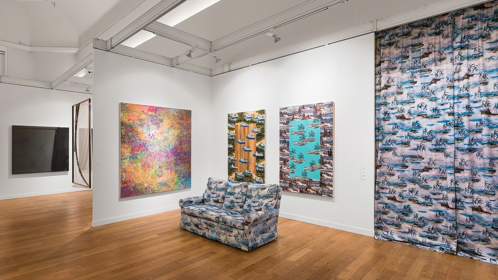 Exhibition view "FIAC", Valentin. Paris, 2017.
With (from the left to the right): Cécile Bart, Antoine Donzeaud, Jean-Baptiste Bernadet and Neil Raitt.
© Photo: Grégory Copitet / Courtesy of the artists and Valentin, Paris. Exhibition view "FIAC", Valentin. Paris, 2017.
With (from the left to the right): Cécile Bart, Antoine Donzeaud, Jean-Baptiste Bernadet and Neil Raitt.
© Photo: Grégory Copitet / Courtesy of the artists and Valentin, Paris.