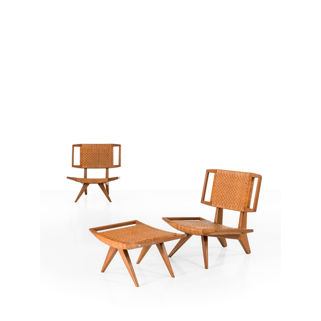 Paul Laszlo, ‘Pair Of Fireside Chairs And An Ottoman’, 1958, PIASA
