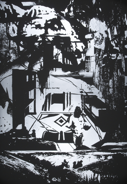 Santiago Cucullu, ‘Stasiaphrodite’, 2009, Print, Screenprint on Black Plike, Highpoint Editions