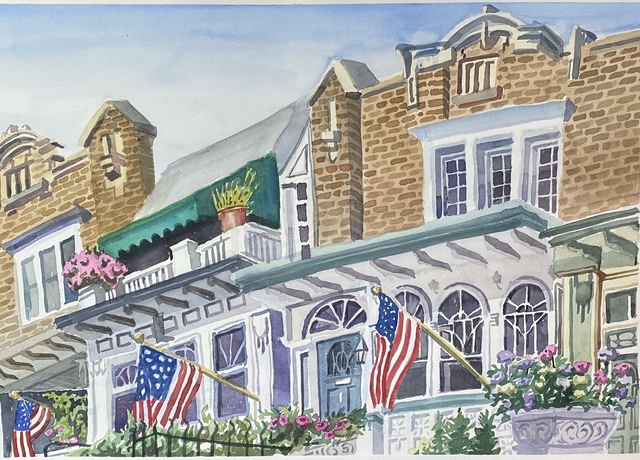 Susan Greenstein, ‘Windsor Place’, 2020, Painting, Watercolor, 440 Gallery