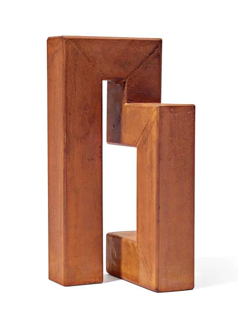 James Licini, ‘Stahlbau’, 1998, Sculpture, Steel tube hollow profile, welded and covered with rust patina, Koller Auctions