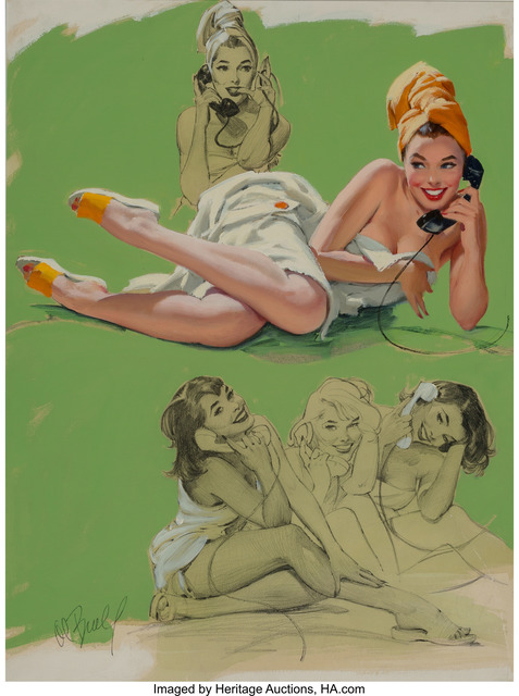 Al Buell, ‘Party Line’, Mixed Media, Mixed media on board, Heritage Auctions