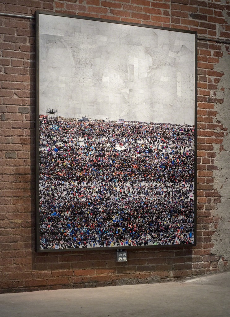 Felix R. Cid installation at Garis & Hahn, 2017.
Pictured: "Untitled (Trump Inauguration)" Felix R. Cid installation at Garis & Hahn, 2017.
Pictured: "Untitled (Trump Inauguration)"