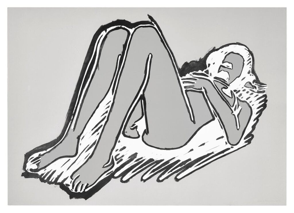Tom Wesselman - Monica Lying on Her Back, Knees Up