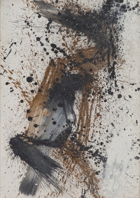 Toti Scialoja, ‘Composizione’, 1989, Painting, Oil on paper on canvas, Aste Boetto