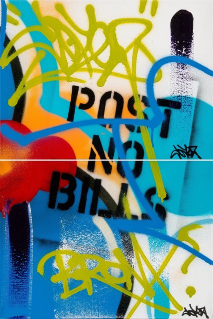 Cope2, ‘Untitled, diptych’, Painting, Acrylic and spray paint on canvases, Heritage Auctions