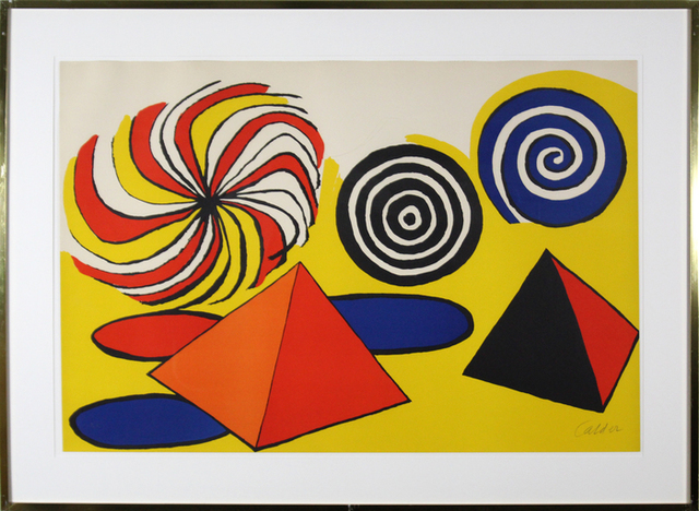 Alexander Calder Pyramids Spirales De Couleurs Artsy