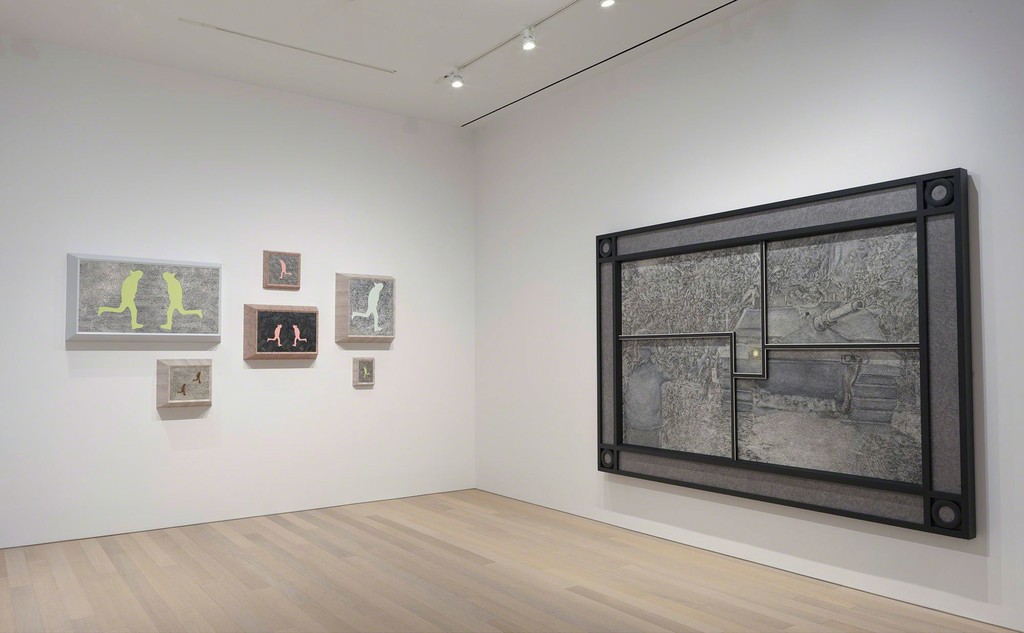 Installation view. Artwork © 2019 Richard Artschwager / Artists Rights Society (ARS), New York. Photo: Rob McKeever. Courtesy Gagosian. Installation view. Artwork © 2019 Richard Artschwager / Artists Rights Society (ARS), New York. Photo: Rob McKeever. Courtesy Gagosian.