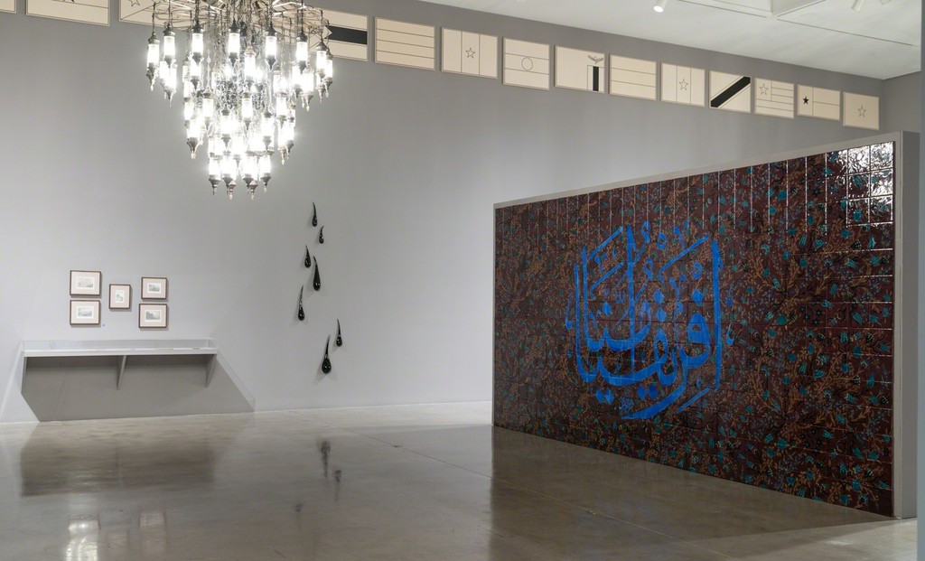 Installation view, "Fred Wilson: Afro Kismet" Pace Gallery, 510 West 25th Street, New York, July 10 – August 17, 2018, photography by Guy Ben-Ari © Fred Wilson Installation view, "Fred Wilson: Afro Kismet" Pace Gallery, 510 West 25th Street, New York, July 10 – August 17, 2018, photography by Guy Ben-Ari © Fred Wilson