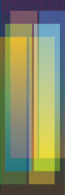 Carlos Cruz-Diez, ‘Color Aditivo Serie Larga Panam 4’, 2010, Sculpture, Chromography on aluminum, Marion Gallery