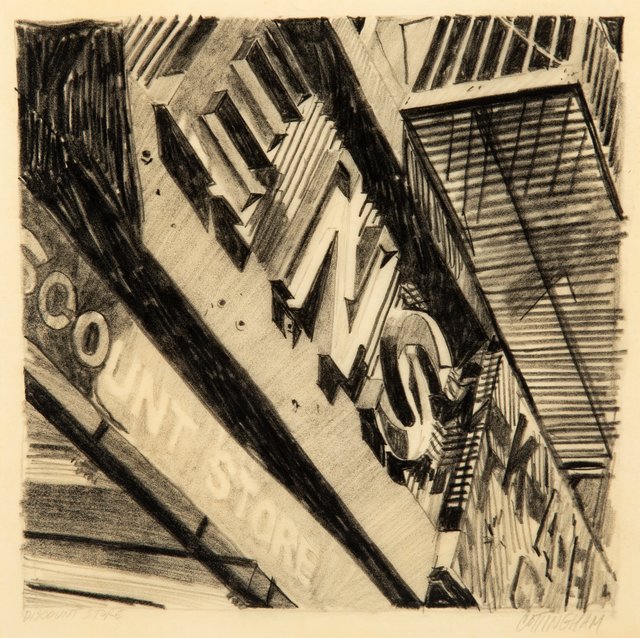 Robert Cottingham, ‘Discount Store’, 1970, Drawing, Collage or other Work on Paper, Pencil on paper, Heritage Auctions