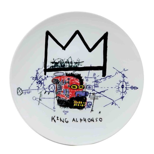 Jean-Michel Basquiat, ‘King Alphonso porcelain plate’, MSP Modern