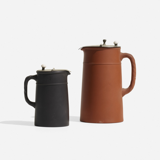 Wedgwood Basalt Jasperware Pitchers, Set of Two (c. 1930) Artsy