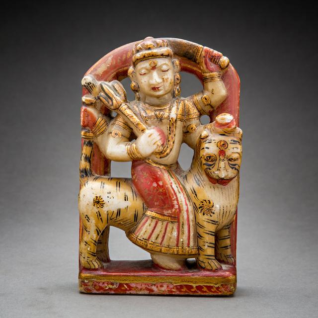 Unknown Asian, ‘Polychromed Marble Sculpture of the Goddess Durga’, 1700 AD to 1900 AD, Barakat Gallery