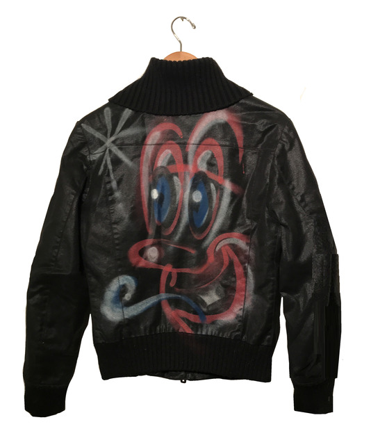 Kenny Scharf | Graffitied Leather 