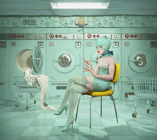 Ray Caesar, ‘Launderette’, 2016, Roman Fine Art