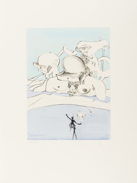 Salvador Dalí, ‘After 50 years of Surrealism (Field 74-8A-L; M&L 665-676d)’, 1974, Books and Portfolios, The rare complete portfolio, comprising 12 etchings with pochoir in colours and 12 etchings with extensive hand-colouring, Forum Auctions