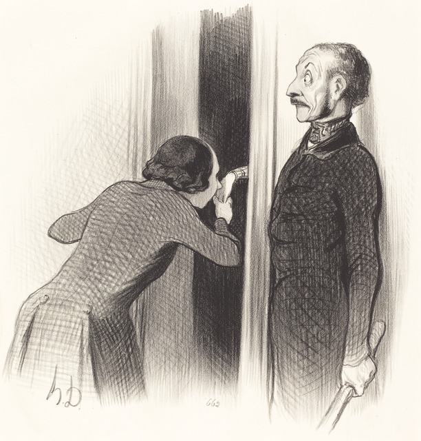 Honoré Daumier, ‘Un Amant trop heureux’, 1844, National Gallery of Art, Washington, D.C.