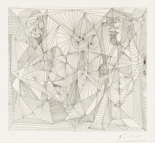 Pablo Picasso, ‘Two Seated Women’, 1938, Print, Etching, Christopher-Clark Fine Art