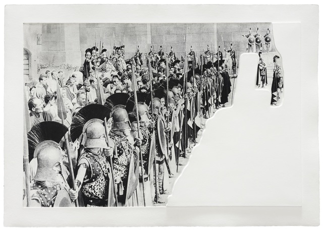 John Baldessari, ‘Crowds with Shape of Reason Missing: Example 6’, 2012, Print, Mixografia® print on handmade paper, Venice Art Walk Benefit Auction