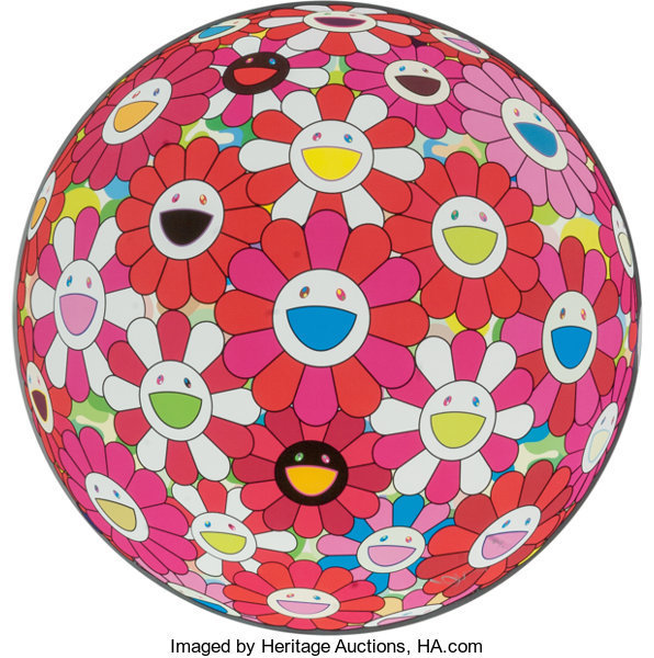 Takashi Murakami, ‘Flowerball (3D) Papyrus’, 2013, Print, Offset Lithograph, Vertu Fine Art