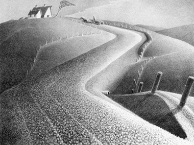 Grant Wood, ‘March’, 1939, Print, Lithograph, Kiechel Fine Art