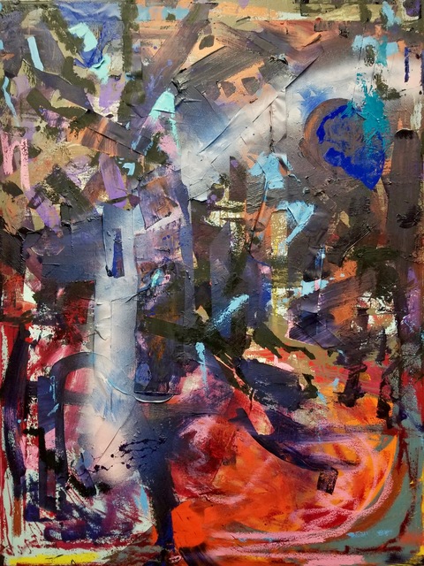 Daniel Martin Sullivan, ‘Elegy’, 2019, Painting, Oil, Pigment Stick, Spray Paint and Tape on Canvas, The Art House