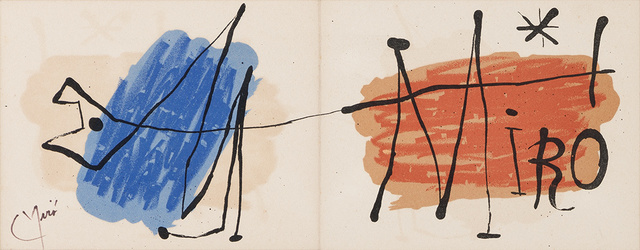 Joan Miró, ‘Carte D'Invitation Galerie Maeght (M. 108)’, 1957, Doyle