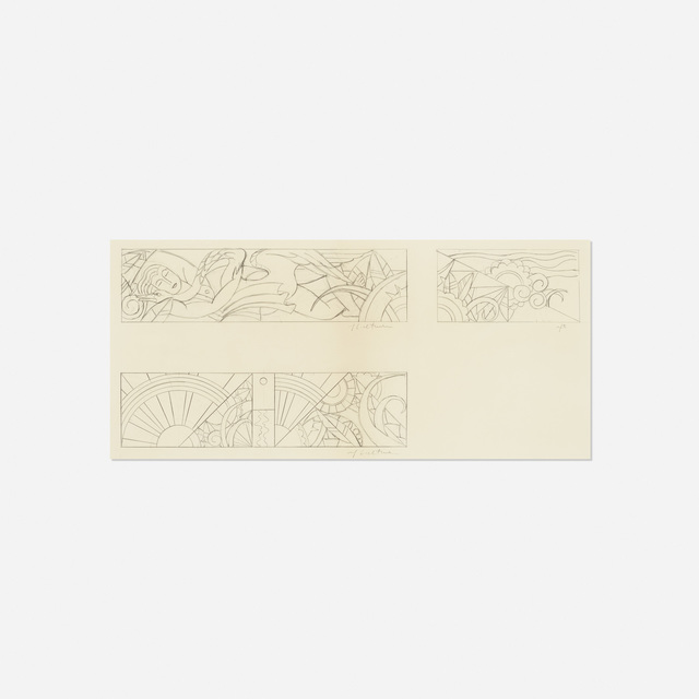 Roy Lichtenstein, ‘Untitled (Studies for Leda and the Swan)’, c. 1968, Drawing, Collage or other Work on Paper, Pencil on Arches paper, Rago/Wright