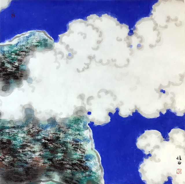 Liu Mu, ‘Deep into the Blue’, 2011, Painting, Ink and Color on Paper, Illuminati Fine Art
