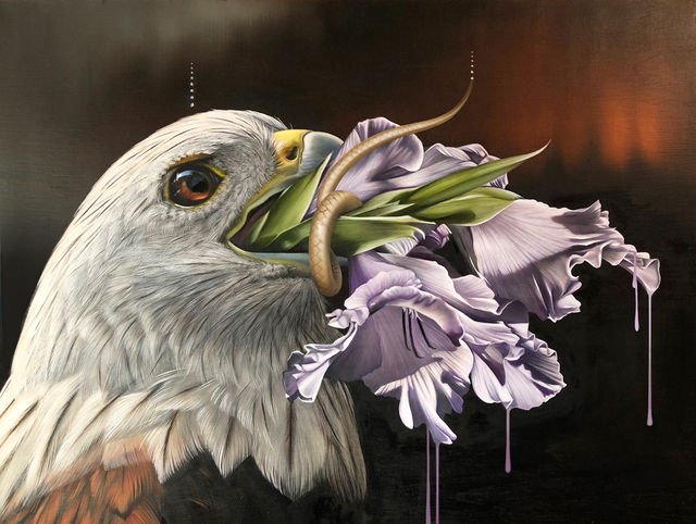Josie Morway, ‘Speak’, 2019, Painting, Oil and enamel on wood, Corey Helford Gallery