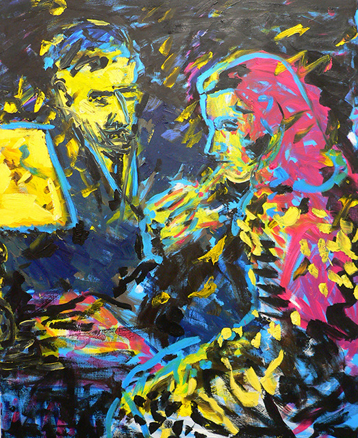 Friedemann Hahn, ‘Rauch und Zuneigung’, Unknown, Painting, Oil on canvas, Flowers