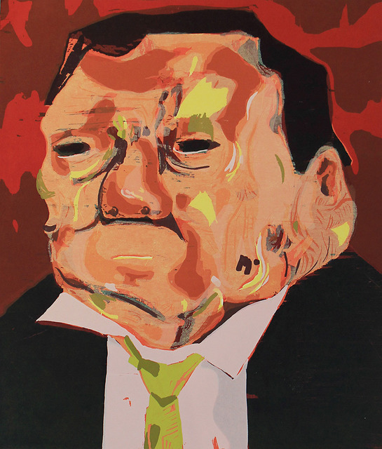 Dana Schutz, ‘Poisoned Man’, 2006, Print, Color woodblock print, ClampArt