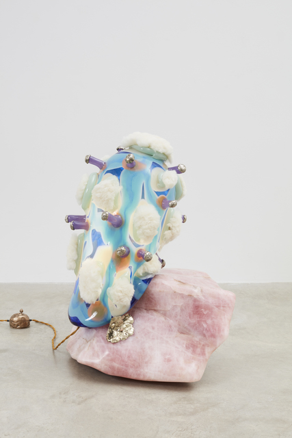 Misha Kahn, ‘A Little Help Across the Sidewalk Please’, 2020, Design/Decorative Art, Rose quartz, glass, wool, Friedman Benda
