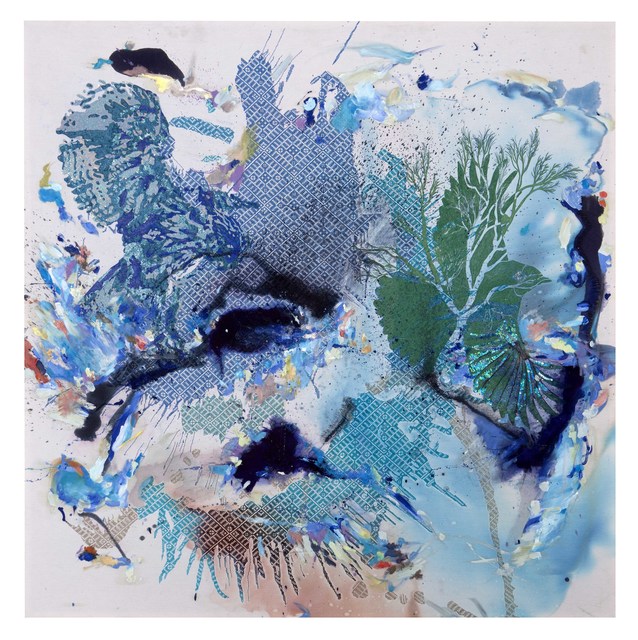 Yassine Mekhnache, ‘La conférence des oiseaux #13’, 2016, Mixed Media, Ink, Embroidery and Oil on Canvas, Opera Gallery