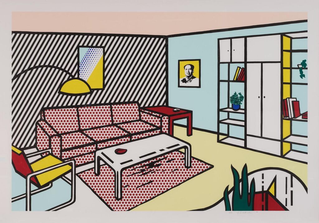 Roy Lichtenstein - Modern Room, from Interior Series