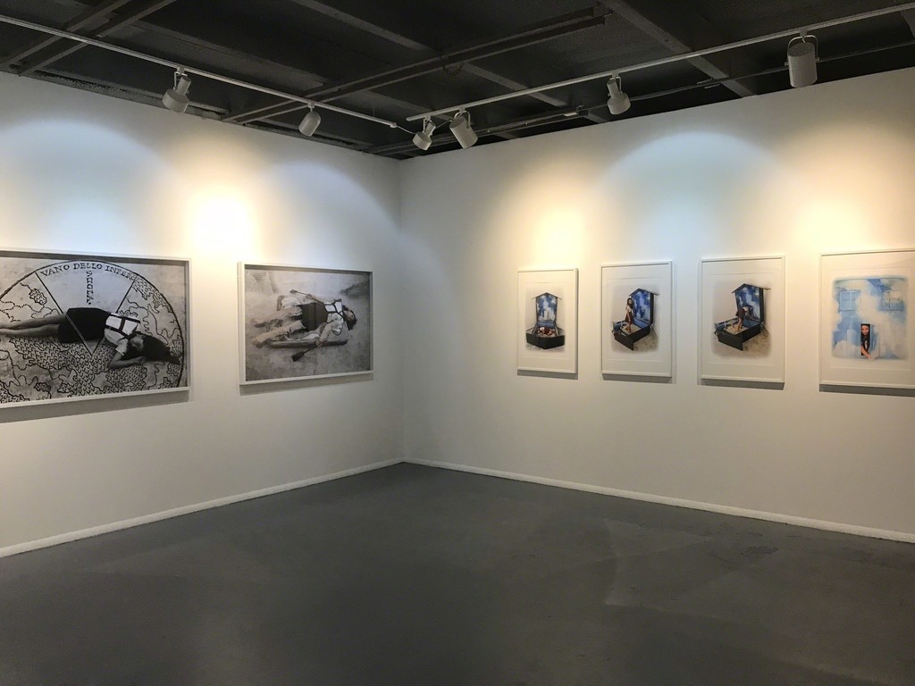 Left Wall: Apocalyptic Cartographies
Right Wall: Journeys series Left Wall: Apocalyptic Cartographies
Right Wall: Journeys series