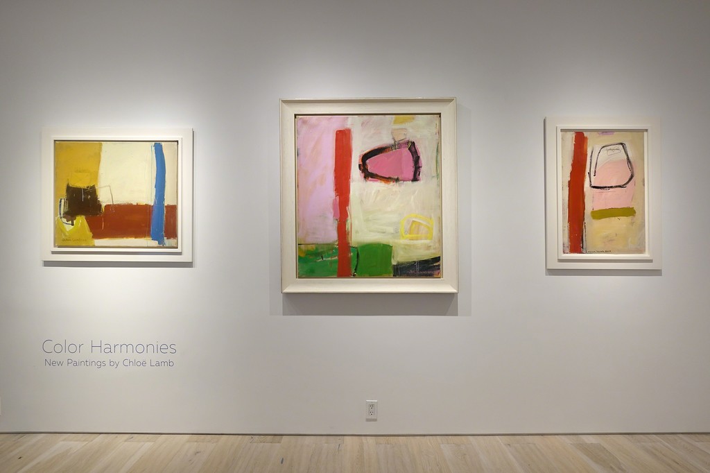 Installation view: "Color Harmonies: New Paintings by Chloë Lamb" Installation view: "Color Harmonies: New Paintings by Chloë Lamb"