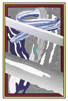 Roy Lichtenstein - Reflections on Expressionist Painting, from The Carnegie Hall 100th Anniversary Portfolio (C. 255)