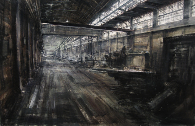 Alessandro Papetti, ‘Officine Renault’, 2007, Painting, Oil on canvas, Gallery Jones